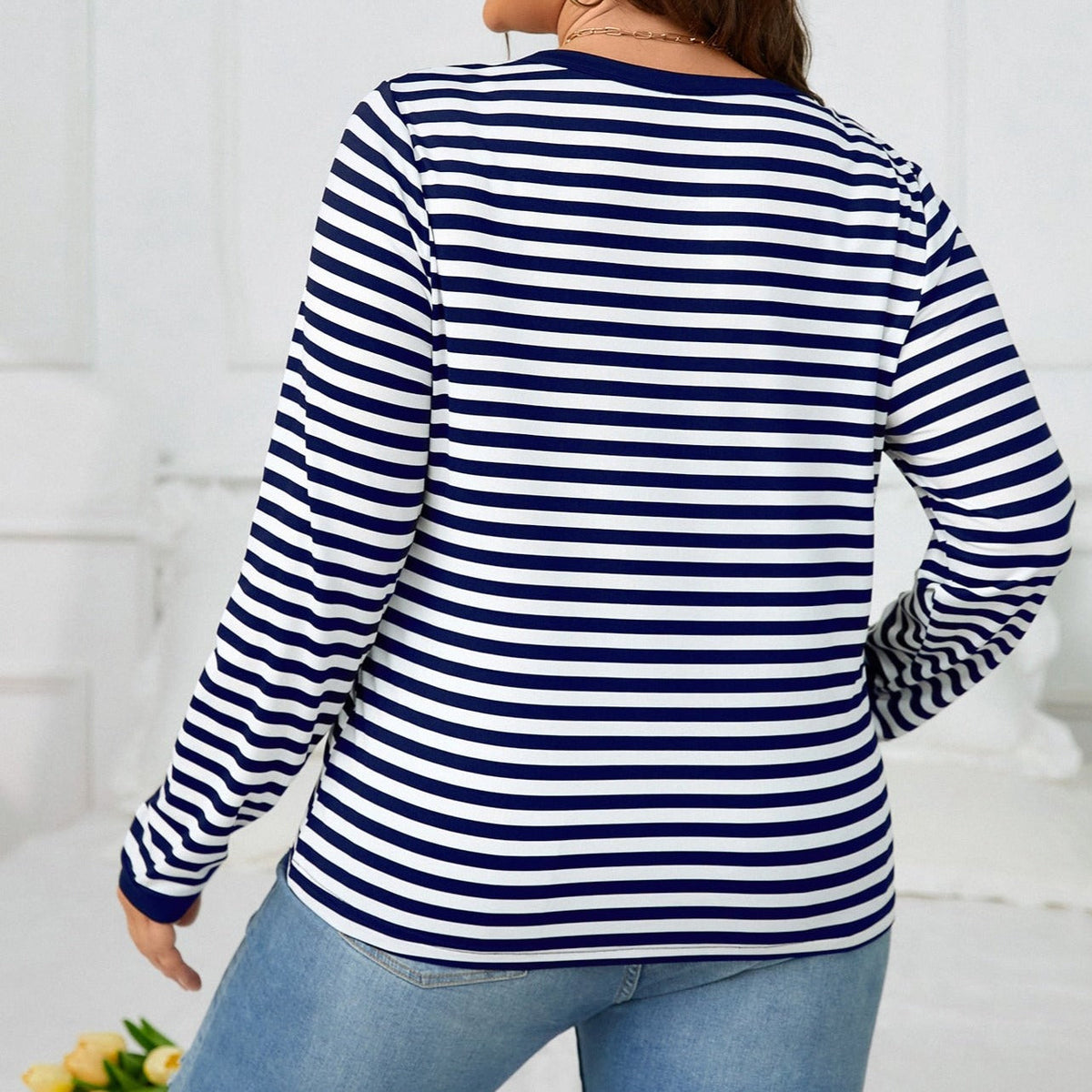 Blusa Listrada Pierre Plus Size