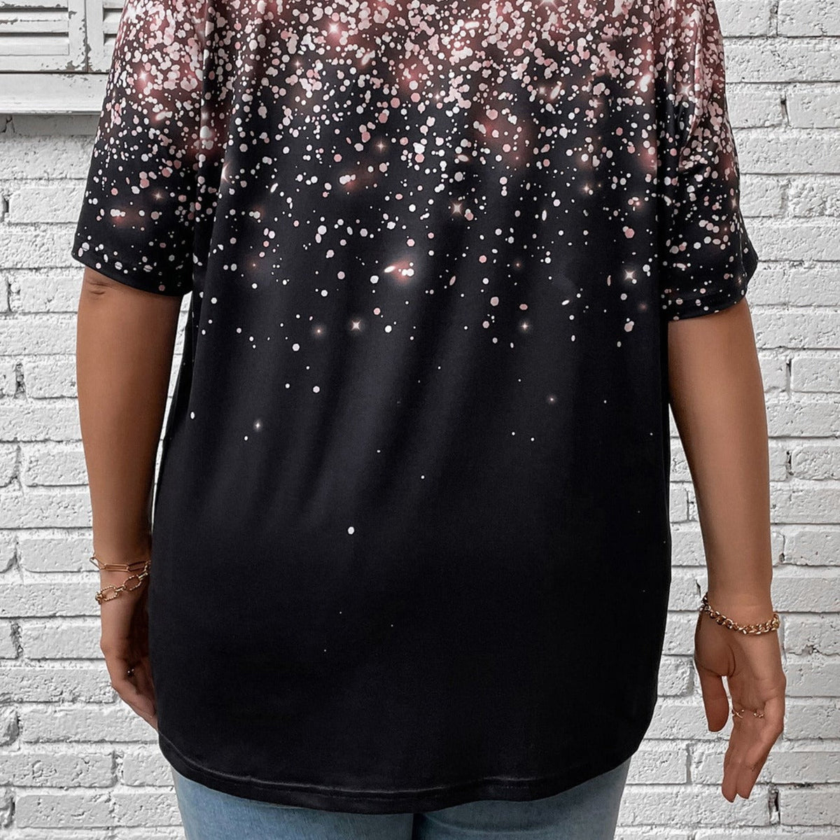 Blusa Gola V Melania Plus Size